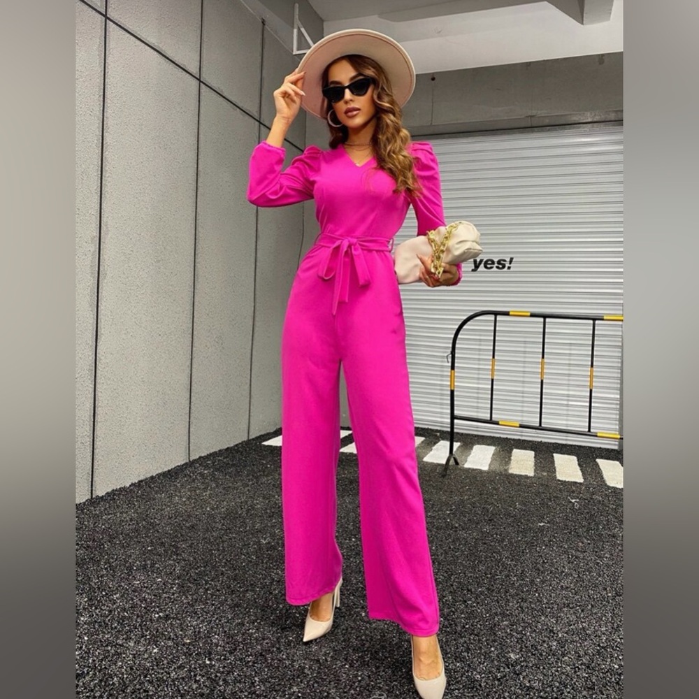 Elegant Pink Jumpsuit